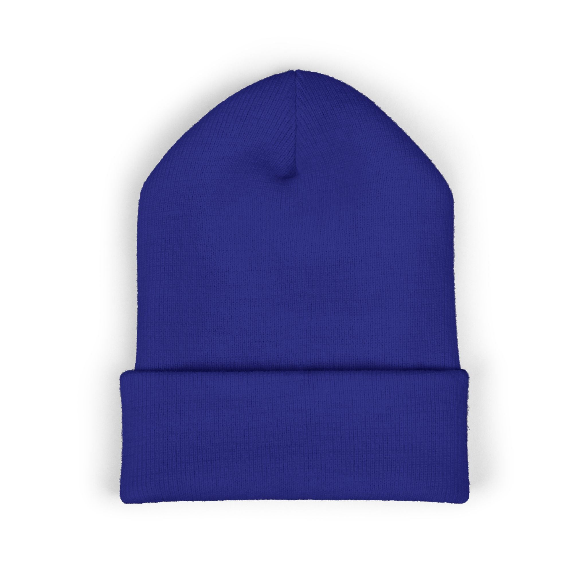 Alpha Stat Embroidered Cuffed Beanie – Bright Yellow Knit Hat
