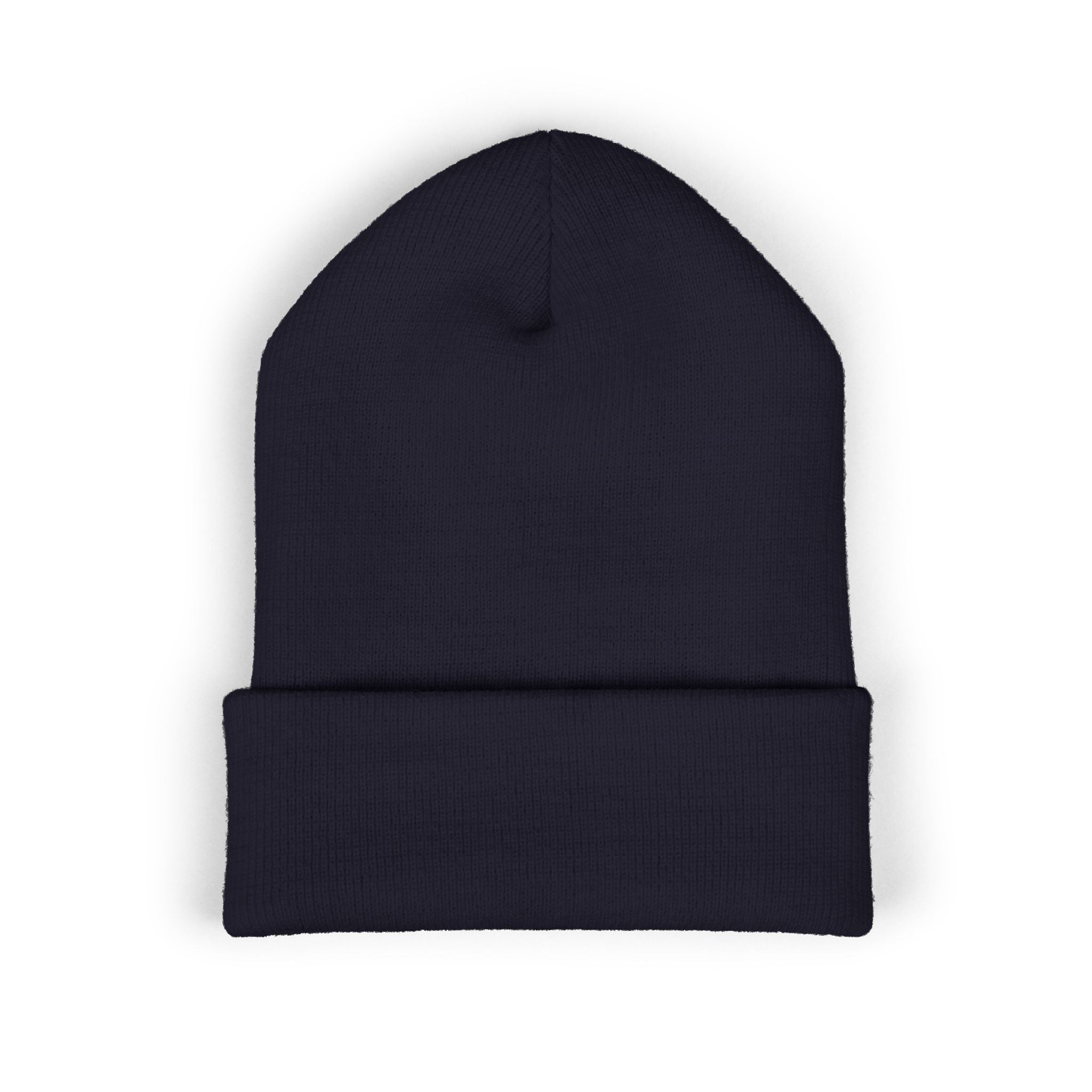 Alpha Stat Embroidered Cuffed Beanie – Bright Yellow Knit Hat