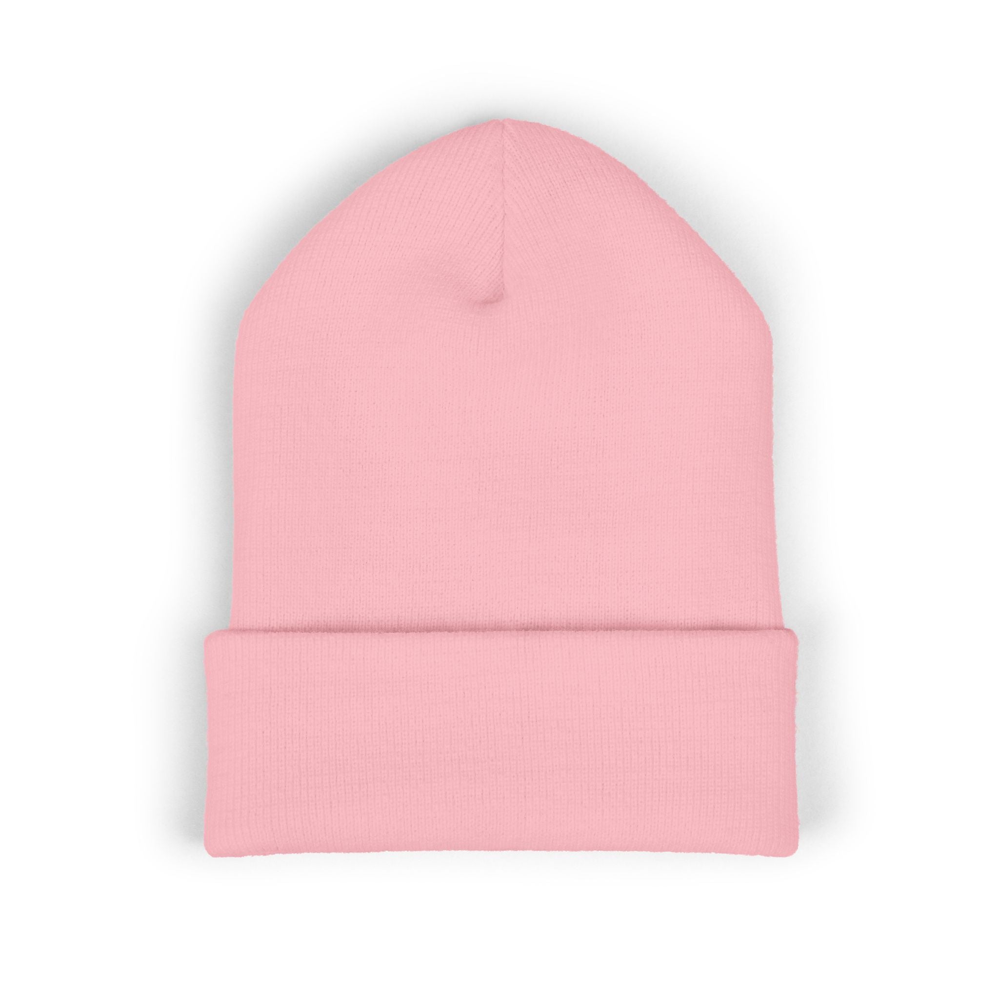 Alpha Stat Embroidered Cuffed Beanie – Bright Yellow Knit Hat