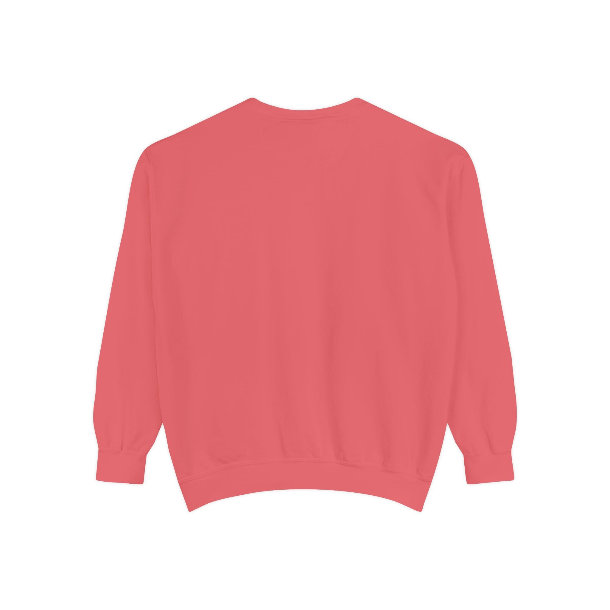 Coral Minimalist Bee Embroidered Sweatshirt
