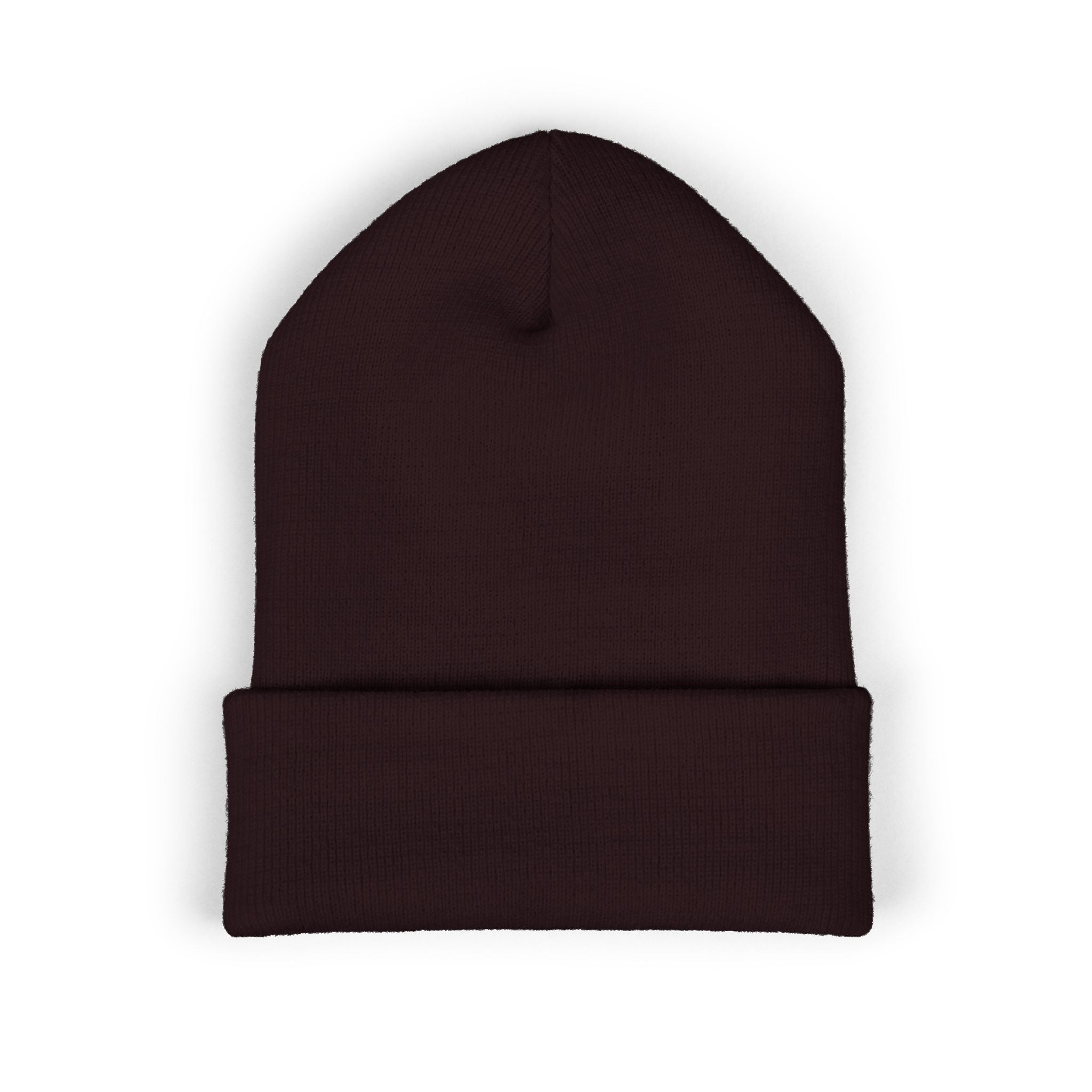 Alpha Stat Embroidered Cuffed Beanie – Bright Yellow Knit Hat