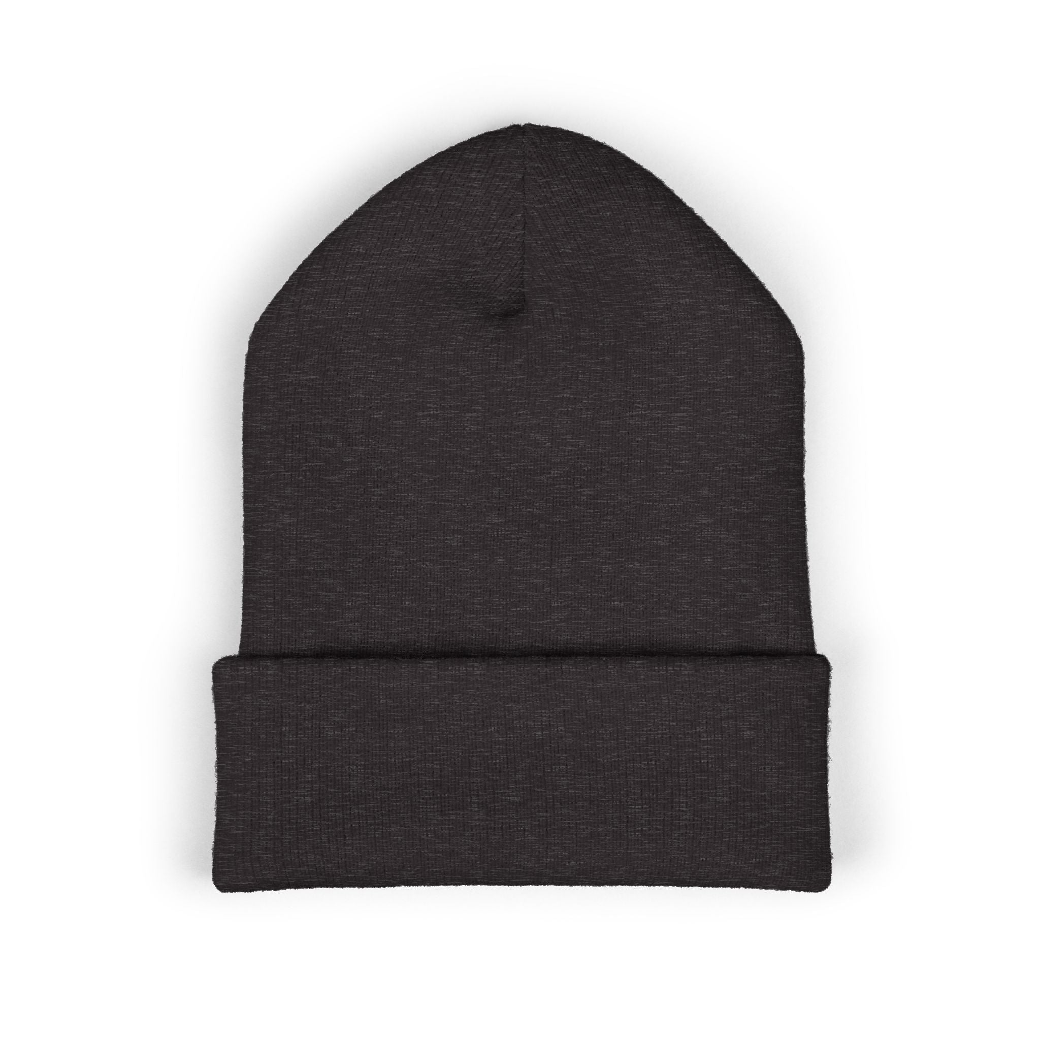 Alpha Stat Embroidered Cuffed Beanie – Bright Yellow Knit Hat