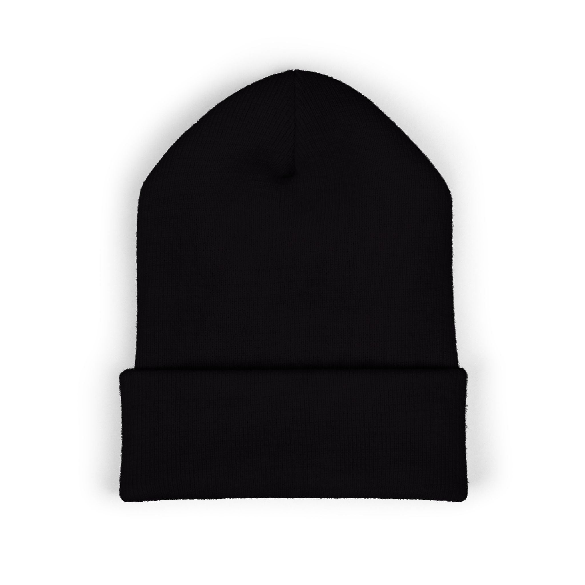 Alpha Stat Embroidered Cuffed Beanie – Bright Yellow Knit Hat