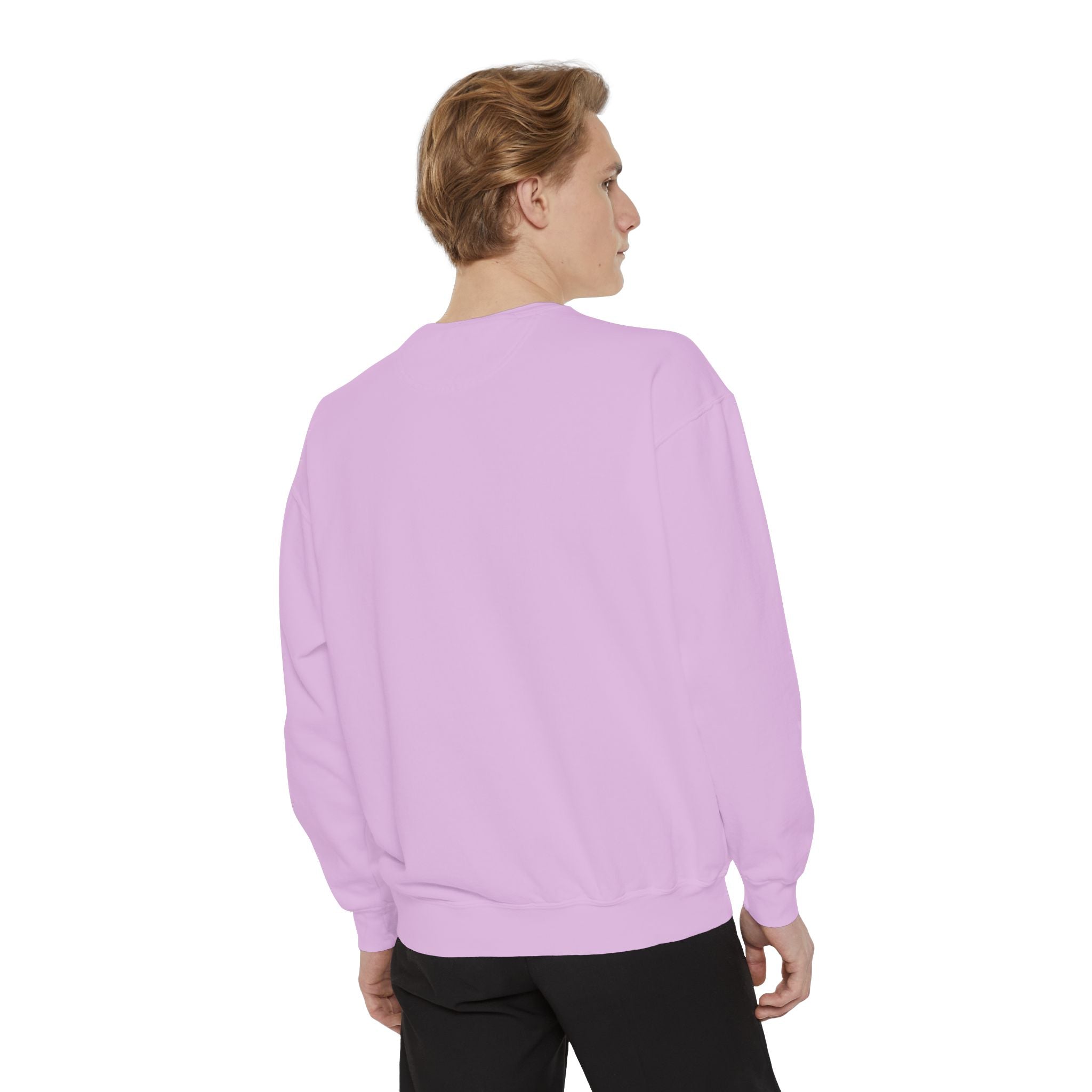 Coral Minimalist Bee Embroidered Sweatshirt