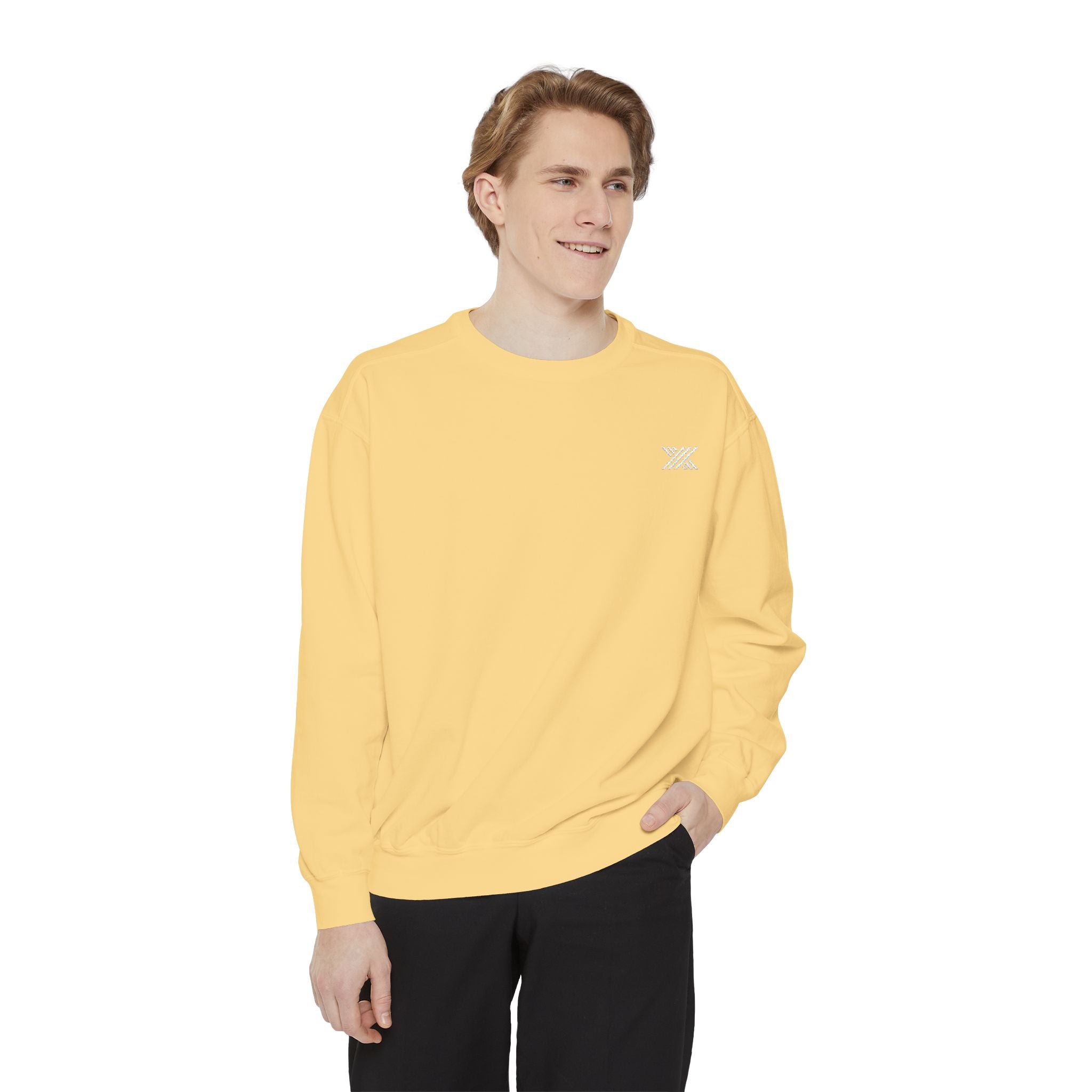 Coral Minimalist Bee Embroidered Sweatshirt