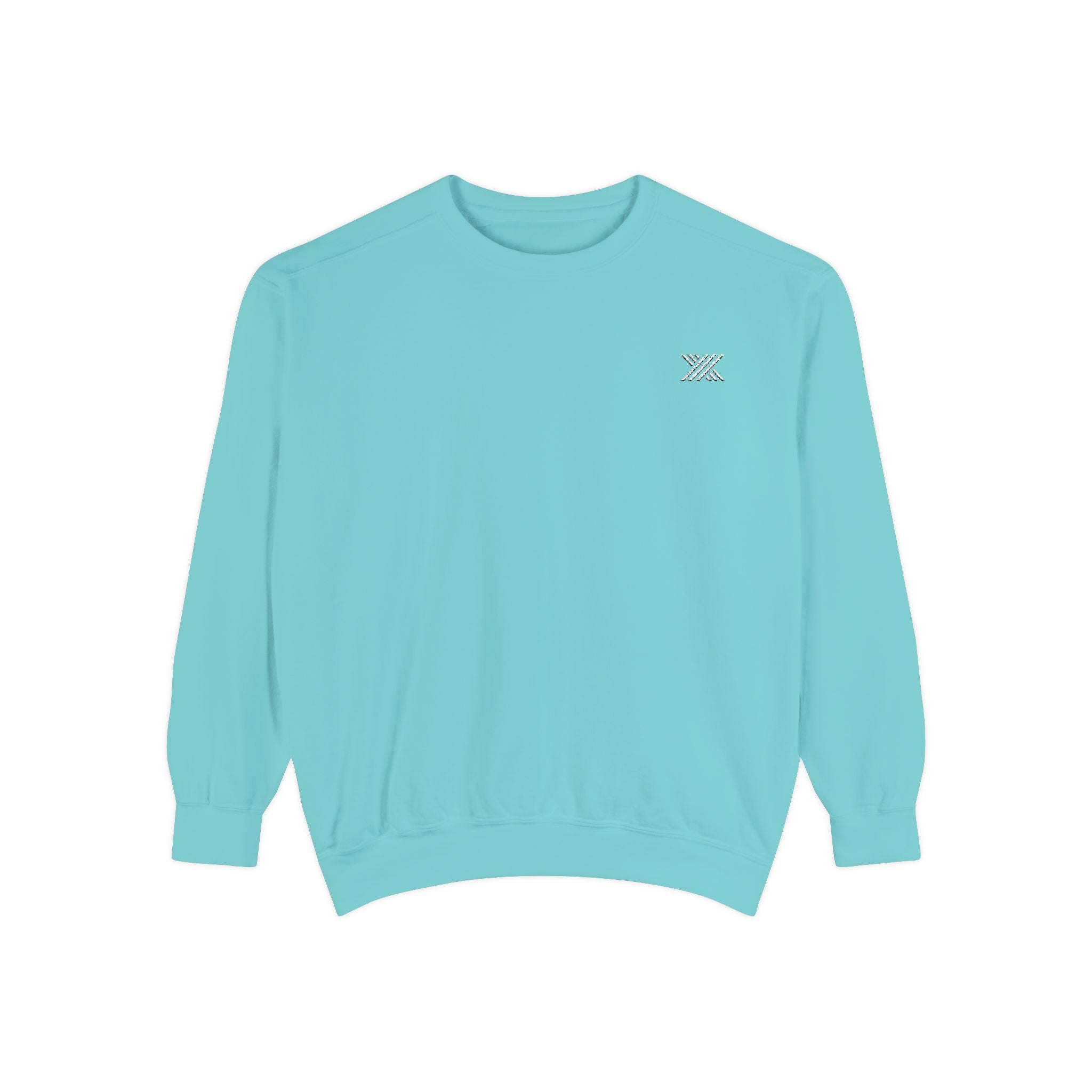 Coral Minimalist Bee Embroidered Sweatshirt