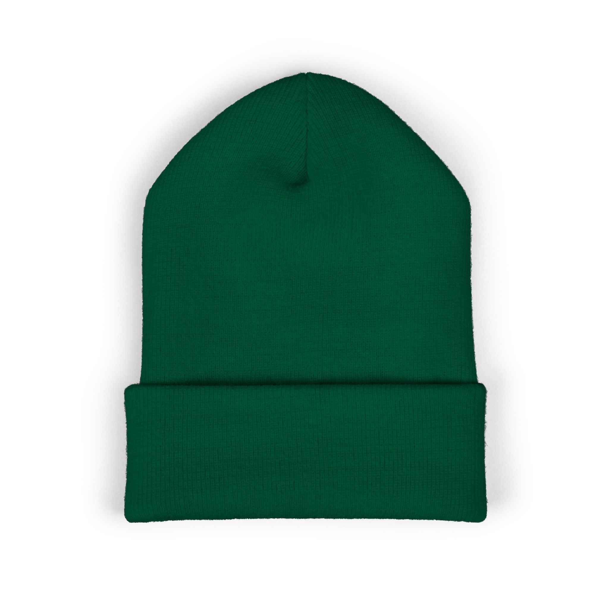 Alpha Stat Embroidered Cuffed Beanie – Bright Yellow Knit Hat