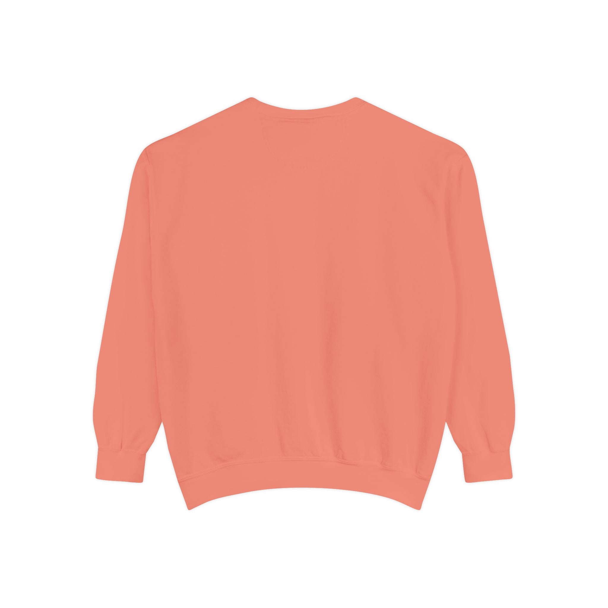 Coral Minimalist Bee Embroidered Sweatshirt